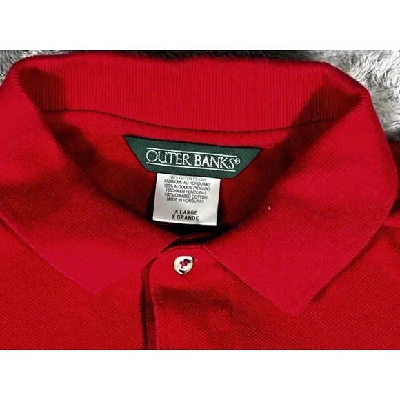 In N Out Burger Men's Red Polo Shirt Fast Food Restaurant Cotton Size XL - Picture 3 of 10